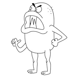 Ule Gapa Uncle Grandpa Free Coloring Page for Kids