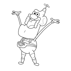 Uncle Grandpa 1 Free Coloring Page for Kids