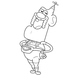 Uncle Grandpa Free Coloring Page for Kids