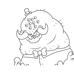Wallace T. Germbug Uncle Grandpa Free Coloring Page for Kids