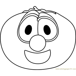Bob the Tomato Free Coloring Page for Kids