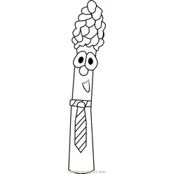 Dad Asparagus Free Coloring Page for Kids