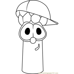 Junior Asparagus Free Coloring Page for Kids