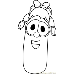 Laura Carrot Free Coloring Page for Kids
