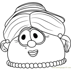 Madame Blueberry Free Coloring Page for Kids