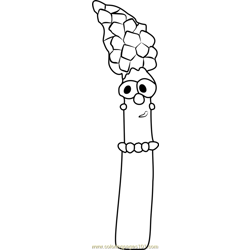 Mom Asparagus Free Coloring Page for Kids