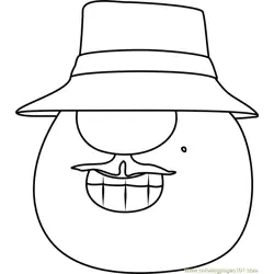 Mr Lunt Free Coloring Page for Kids