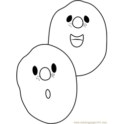 The French Peas Free Coloring Page for Kids