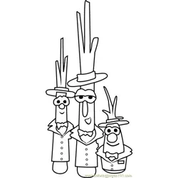 The Scallions Free Coloring Page for Kids