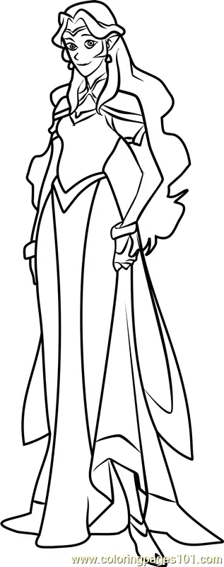 Princess Allura Coloring Page for Kids - Free Voltron: Legendary ...