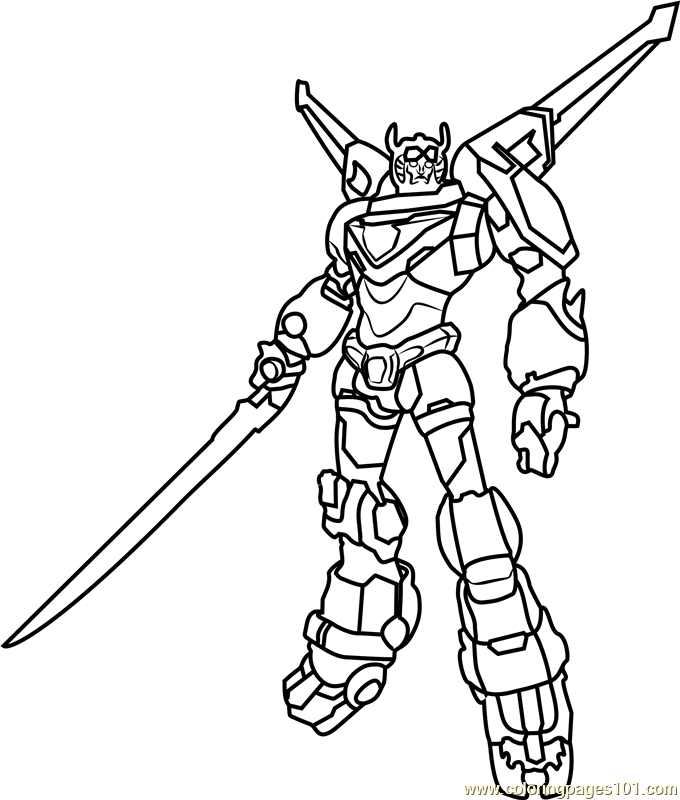 Voltron Coloring Page.