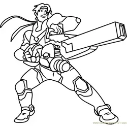 Hunk Free Coloring Page for Kids