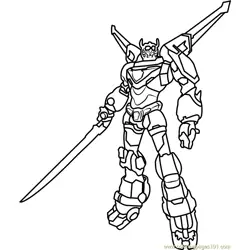 Voltron Free Coloring Page for Kids