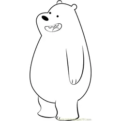 Gizzly Bear Free Coloring Page for Kids
