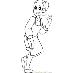 Lucy Free Coloring Page for Kids