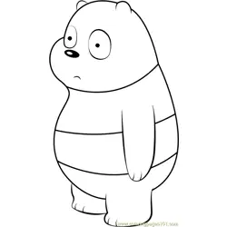 Panda Bear Free Coloring Page for Kids