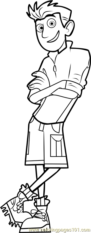 wild kratts coloring pages