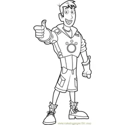 Martin Kratt Free Coloring Page for Kids