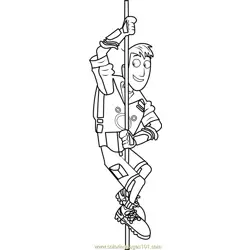 Martin Kratt on Pole Free Coloring Page for Kids