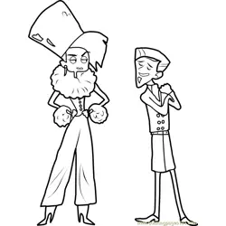 Zach and Donita Free Coloring Page for Kids