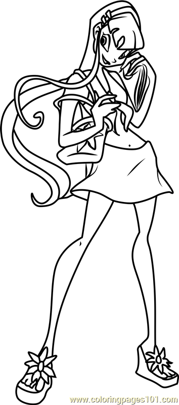 Winx Club Coloring Pages Stella