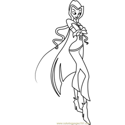 Darcy Winx Club Free Coloring Page for Kids