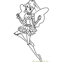 Miele Winx Club Free Coloring Page for Kids