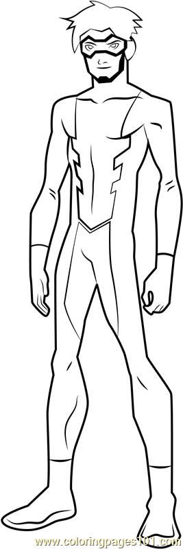 Impulse Coloring Page For Kids Free Young Justice Printable Coloring Pages Online For Kids Coloringpages101 Com Coloring Pages For Kids