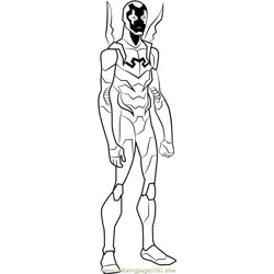 Blue Beetle Free Coloring Page for Kids