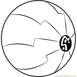 Sphere Free Coloring Page for Kids