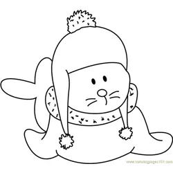 Baby Santa Claus Free Coloring Page for Kids