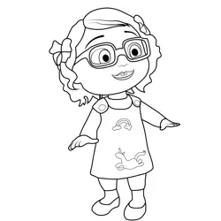 Bella Dancing Cocomelon Free Coloring Page for Kids