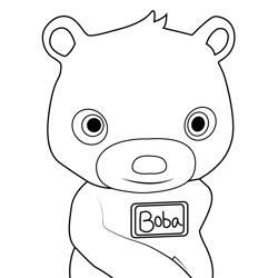 Boba Cocomelon Free Coloring Page for Kids