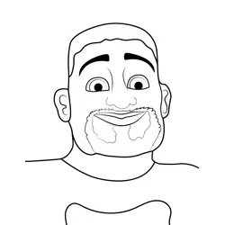 Codys Dad Cocomelon Free Coloring Page for Kids