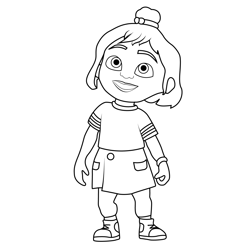 Lucy Cocomelon Free Coloring Page for Kids