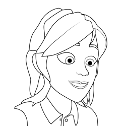 Miss Johnson Cocomelon Free Coloring Page for Kids