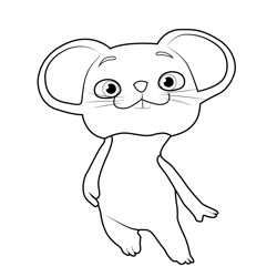 Momo Cocomelon Free Coloring Page for Kids