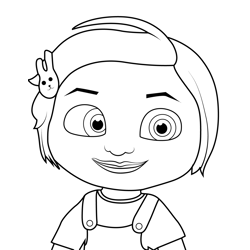 Nina Cocomelon Free Coloring Page for Kids