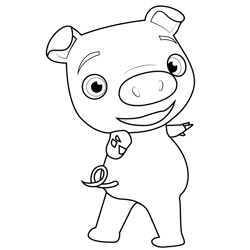 Pepe Cocomelon Free Coloring Page for Kids