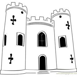 Blaise Castle House Free Coloring Page for Kids