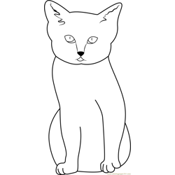Sand Cat RSCC Sandwich Augu Free Coloring Page for Kids