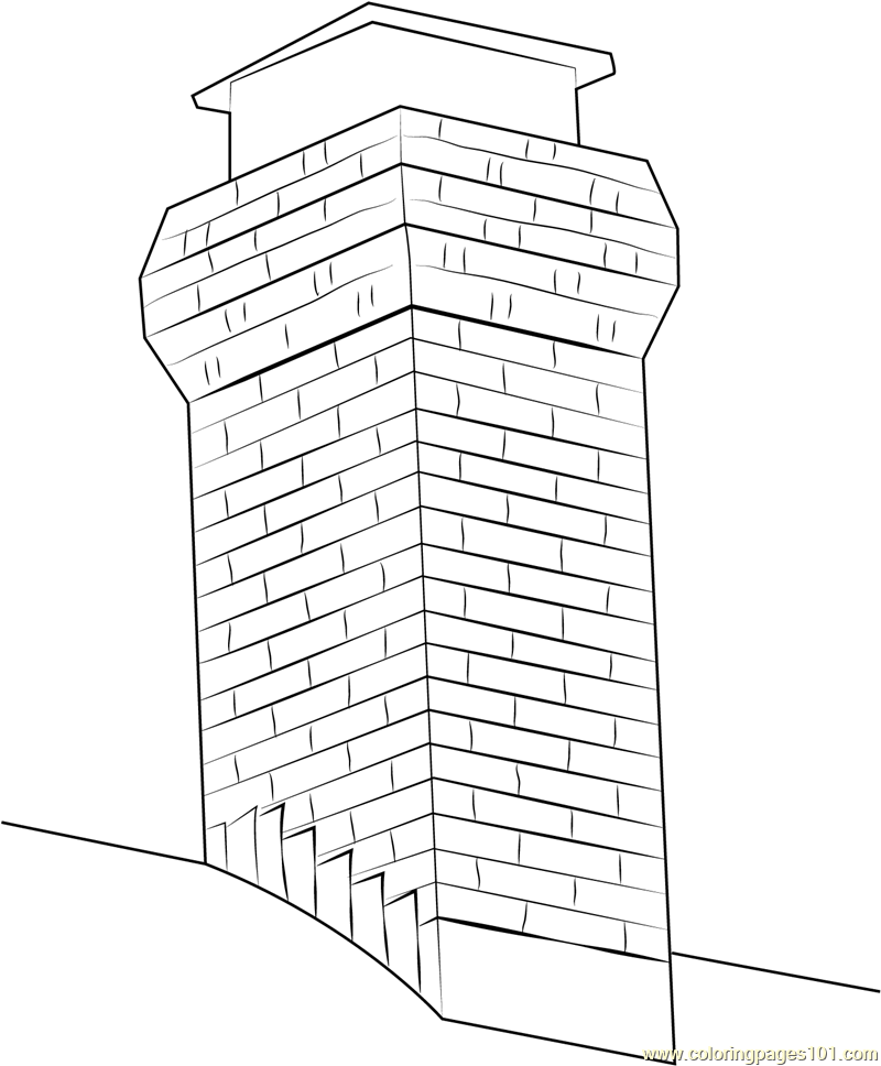 Orig Chimney Coloring Page for Kids - Free Chimney Printable Coloring
