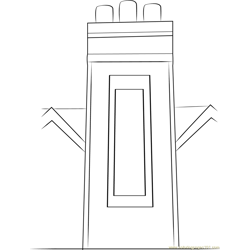 Brick Walls Chimney Free Coloring Page for Kids