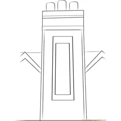 Brick Walls Chimney Free Coloring Page for Kids