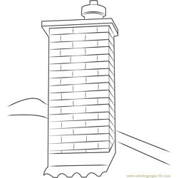 Chimney Free Coloring Page for Kids