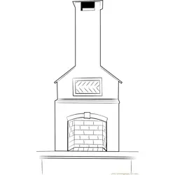Kitchen Chimney Free Coloring Page for Kids