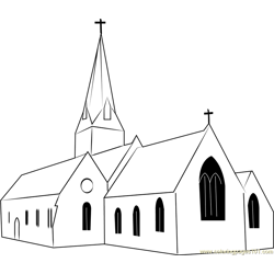 Christ Church Free Coloring Page for Kids