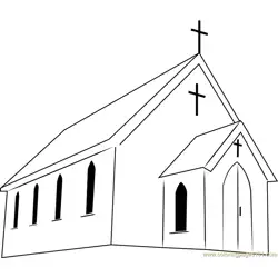 First Presbyterian Church Free Coloring Page for Kids
