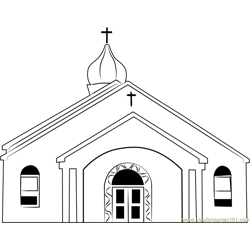 Osterville Baptist Church Free Coloring Page for Kids