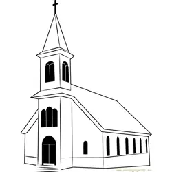 St. Ignatius Church Free Coloring Page for Kids